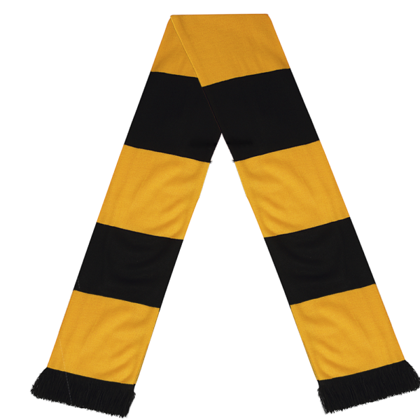 Black and Gold Bar Scarf