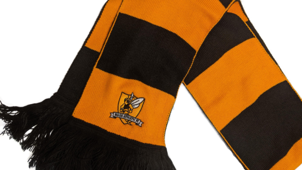 Embroidered Bar Scarf