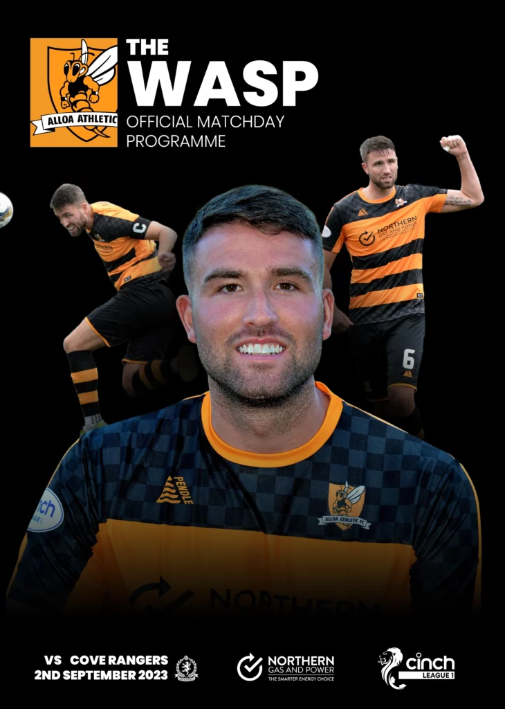 Programme - Alloa vs Cove Rangers 02.09.23