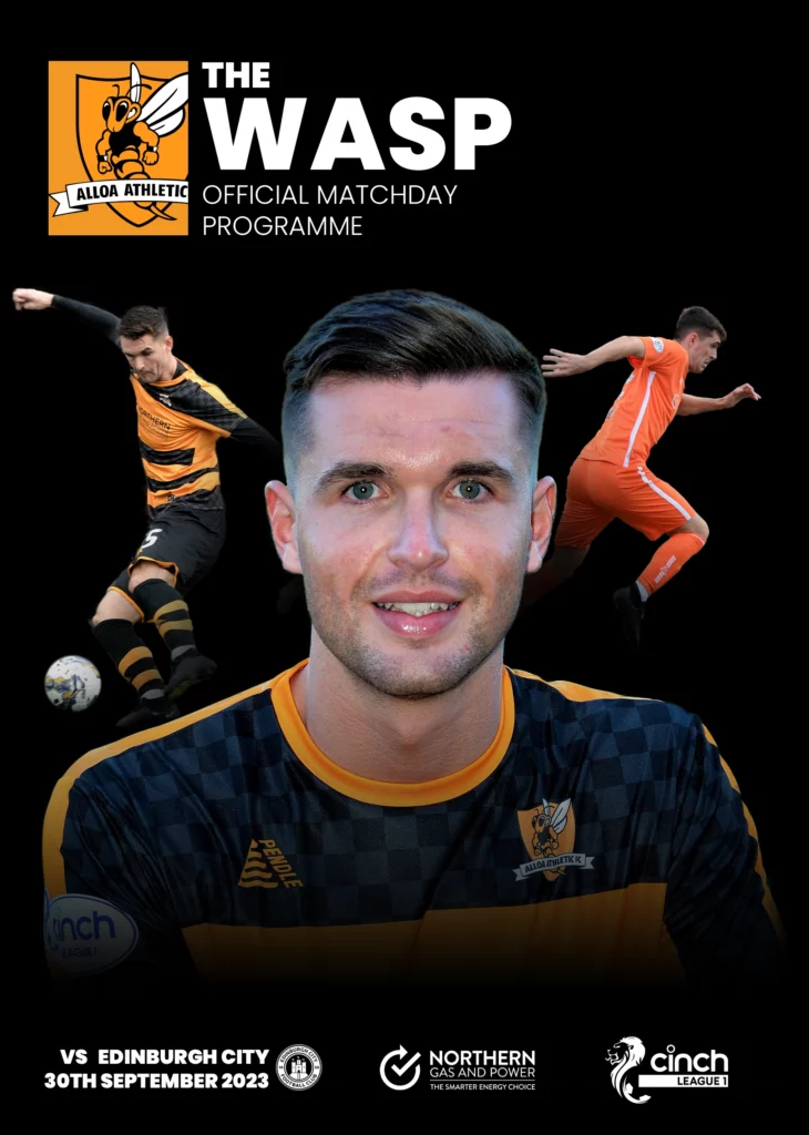 Programme - Alloa vs Edinburgh City 30.09.23