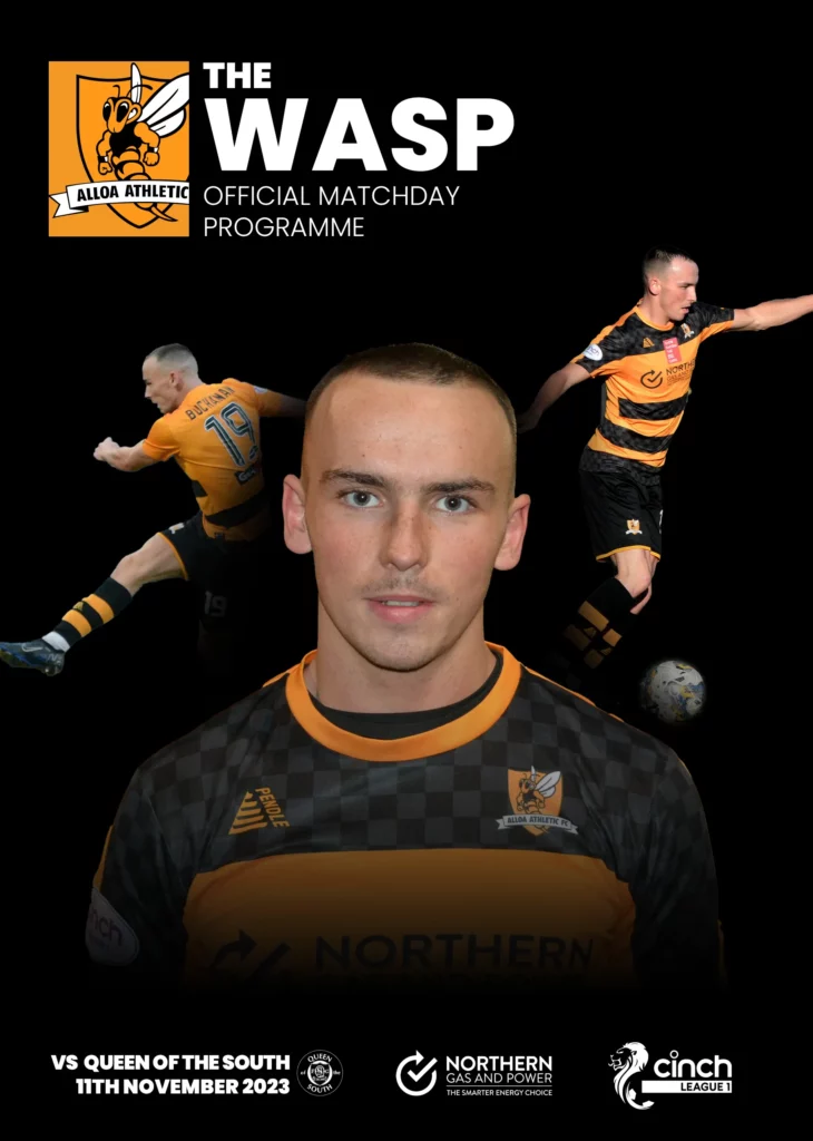 Programme - Alloa vs Queen of the South 11.11.23