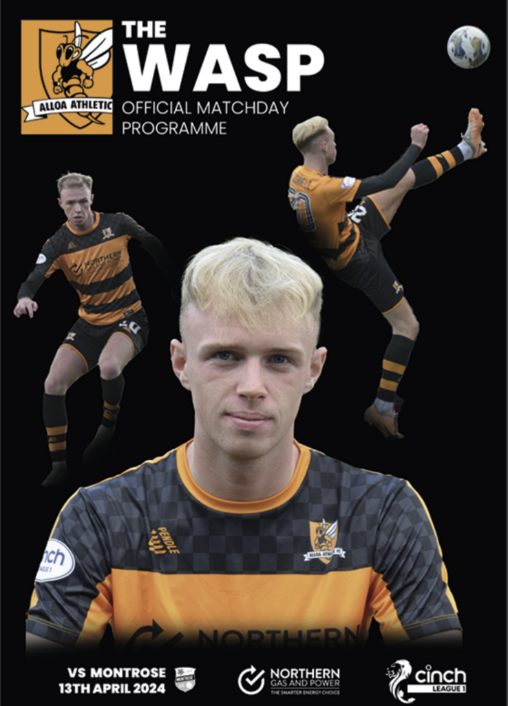 Programme - Alloa vs Montrose 13.04.24