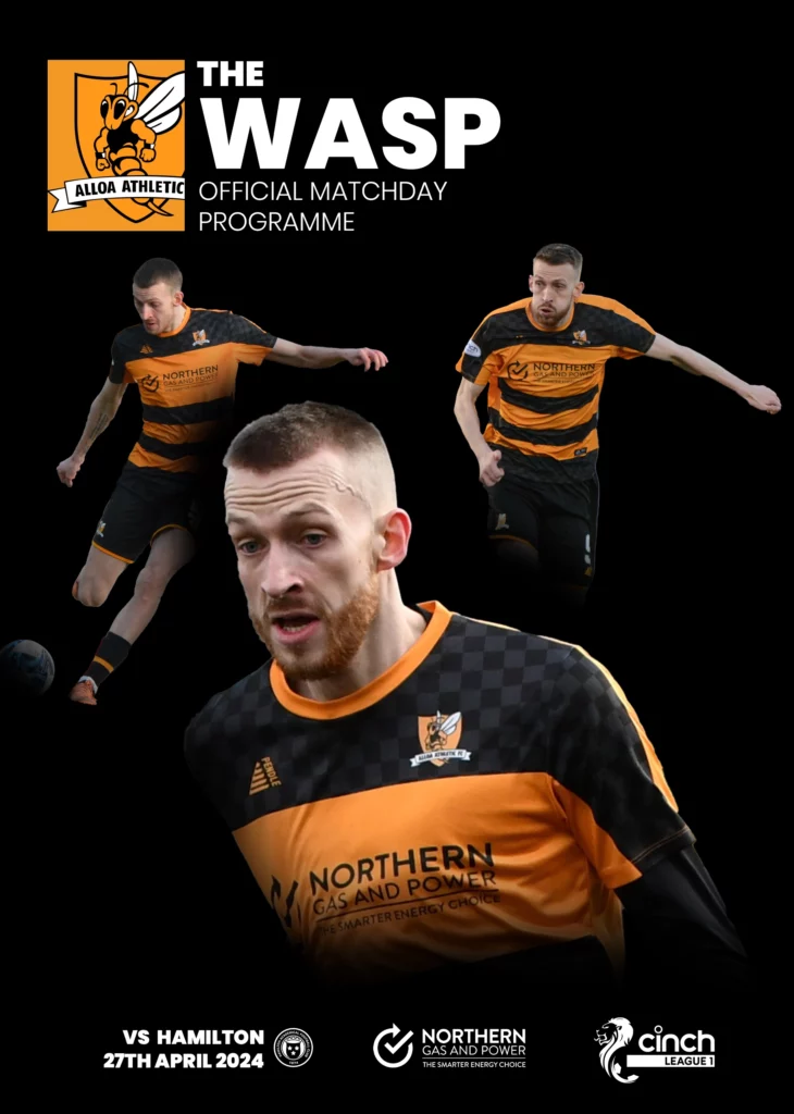 Programme - Alloa vs Hamilton 27.04.24